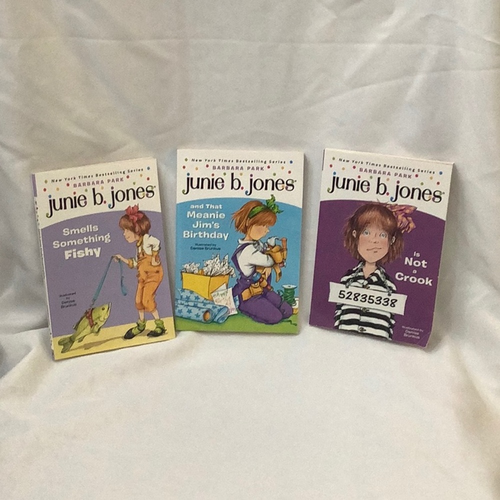Three Junie B Jones books 6,9, and 12